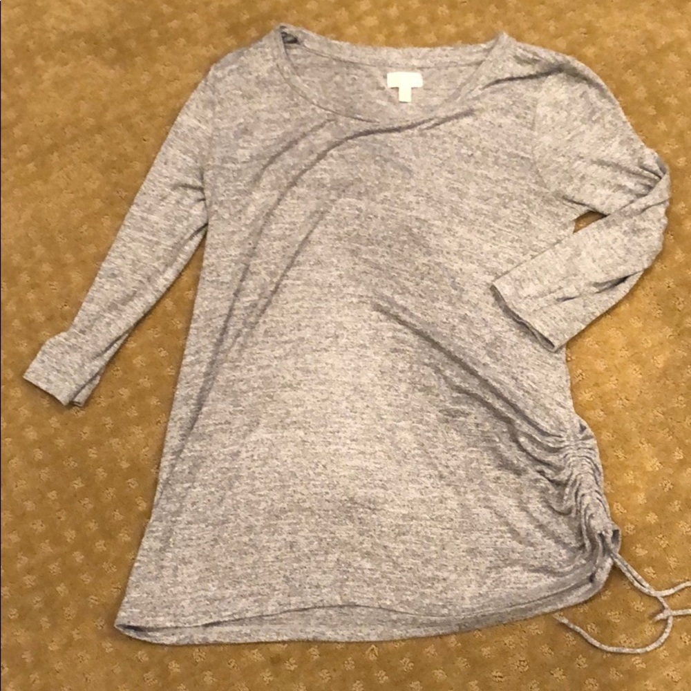 A glow Maternity Heather gray 3/4 sleeve top